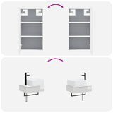 Bathroom Furniture Set 3 pcs High Gloss White 3406057