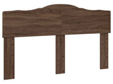 Bed Frame with Headboard Brown Oak 120 x 190 cm Solid Pine Wood 3412931