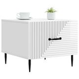 Coffee Table High Gloss White 49 x 50 x 40 cm Engineered Wood 894969