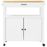 Kitchen Trolley MONZA 84x40x88.5 cm Solid Wood Pine 376108