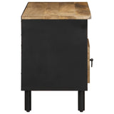 TV Cabinet Black 100x33.5x46 cm Solid Rough Wood Mango 4018644
