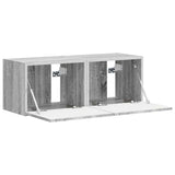 TV Wall Cabinet 2 pcs Grey Sonoma 39 x 31 x 29.5 cm 892182