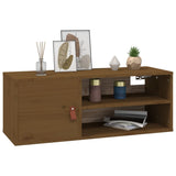 Wall Cabinets 2 pcs Honey Brown 80x30x30 cm Solid Wood Pine 818392