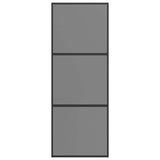 Sliding Door 76 x 205 cm Tempered Glass and Aluminium 42054108