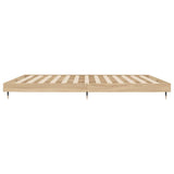 Bed Frame without Mattress Sonoma Oak 120x200 cm Engineered Wood 832152