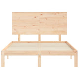 Bed Frame without Mattress 140x200 cm Solid Wood Pine 3193661