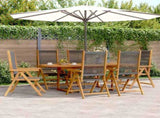 Garden Dining Set Grey Acacia Wood Medium Garden Dining Set 3281722