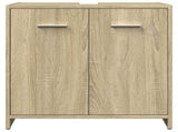 3 Piece Bathroom Furniture Set Sonoma Oak Engineered Wood 3324972