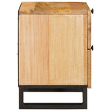 Bedside Cabinet Natural 40 x 33 x 46 cm Solid Mango Wood 4018042