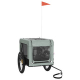 Pet Bike Trailer Grey and Black Oxford Fabric&Iron 93923
