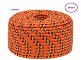 Multipurpose Utility Rope 12 mm 250 m Orange PP 930 kg Max Load 3472749