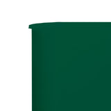9-panel Wind Screen Fabric 1200x80 cm Green 47187