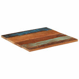 Square Table Top 70x70 cm 25-27 mm Solid Reclaimed Wood 286059