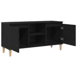 TV Cabinet Black Oak 102 x 35 x 50 cm Engineered Wood 862584