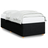 Bed Frame without Mattress Black Single Fabric 3284783