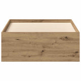 Bed Frame without Mattress Artisan Oak 100x200cm Engineered Wood 3328821