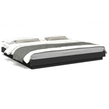 Bed Frame without Mattress Black 180x200 cm Super King 3281169