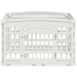 4 Panel Dog Playpen White 91 x 91 x 58 cm Plastic 42027219