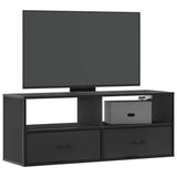 TV Cabinet Black 100x31x39.5 cm Engineered Wood and Metal 848929