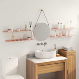 Floating Shelf Wall-mounted 4 pcs Pink 80 x 18 x 2.5 cm Steel 8004035