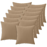 Cushion with Pillow HEERLEN 12 pcs Taupe Polyester 926676