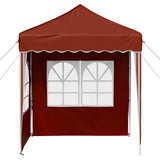 Pop-up Party Tent 195 x 195 x 245 cm Terracotta Oxford Fabric 42019732