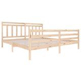 3100674 Bed Frame without Mattress Solid Wood 200x200 cm