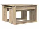 Coffee Table Set 2 pcs Sonoma Oak Engineered Wood 8000126