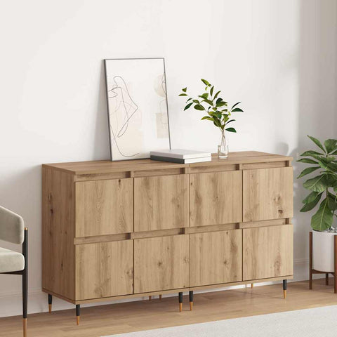 Sideboards 2 pcs Artisan oak 120 x 35 x 70 cm Engineered wood 3394528