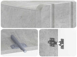 Toilet Cabinet ZWOLLE Concrete Grey 66 x 25.5 x 190 cm 896478
