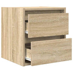 ZNTS Wall-mounted Bedside Cabinets 2 pcs Sonoma Oak 38x34x40 cm 861252