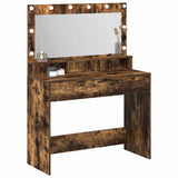 Dressing Table Smoked Oak 100 x 41 x 135 cm Engineered Wood 865104
