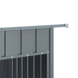 Dog House with Roof Anthracite 153x91x110 cm Galvanised Steel 172572