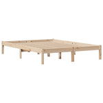 Bed Frame without Mattress 150x200 cm King Size Solid Wood Pine 3306543