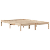 Bed Frame without Mattress 150x200 cm King Size Solid Wood Pine 3306543