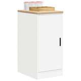 Garage Storage Cabinet White 40x51x85 cm Solid Wood Pine 860562