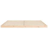 Bed Frame without Mattress 200x200 cm Solid Wood Pine 823424