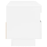 TV Cabinet with LED Lights High Gloss White 100x35x40 cm 804460