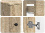 3 Piece Bathroom Cabinet Set BREDA Sonoma Oak Engineered Wood 3417803