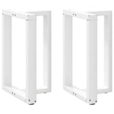 Dining Table Legs T-Shaped 2 pcs White 50x35x cm Steel 4013049