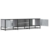 TV Cabinet Grey Sonoma 160x35x41 cm Engineered Wood and Metal 848847
