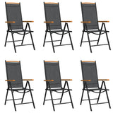 Garden Dining Set Black, Brown 3200601