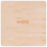 Square Table Top 70x70x2.5 cm Untreated Solid Wood Oak 342931