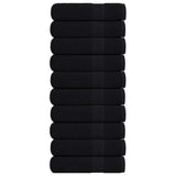Shower Towels "FROGN" 10 pcs Black 70x140 cm 360 gsm 136955