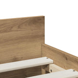 Bed Frame Artisan Oak 100 x 200 cm Engineered Wood 3446581