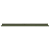 Floating Shelf 4 pcs Olive Green 100 x 18 x 2.5 cm Steel 8004053