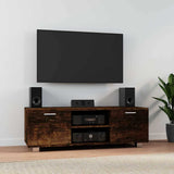TV Cabinet Smoked Oak 120x40.5x35 cm Engineered Wood 342619