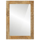 Bathroom Mirror 50x70x2.5 cm Solid Wood Mango and Glass 356922