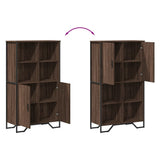 Highboard Brown Oak 79.5x35.5x137.5 cm Engineered wood 3295311