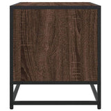 TV Cabinet Brown Oak 120.5x40x46 cm Engineered Wood and Metal 848893